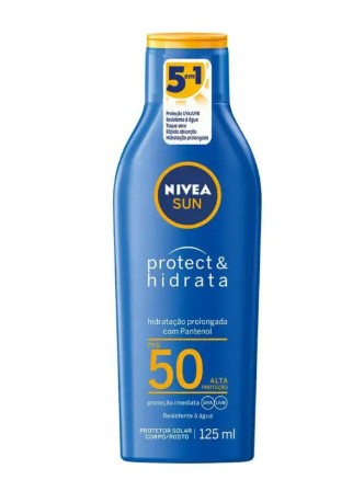 Protetor Solar FPS 50 Nivea Sun Protect & Hidrata 125ml